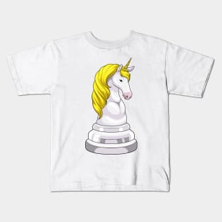 Chess piece Knight Unicorn Chess Kids T-Shirt